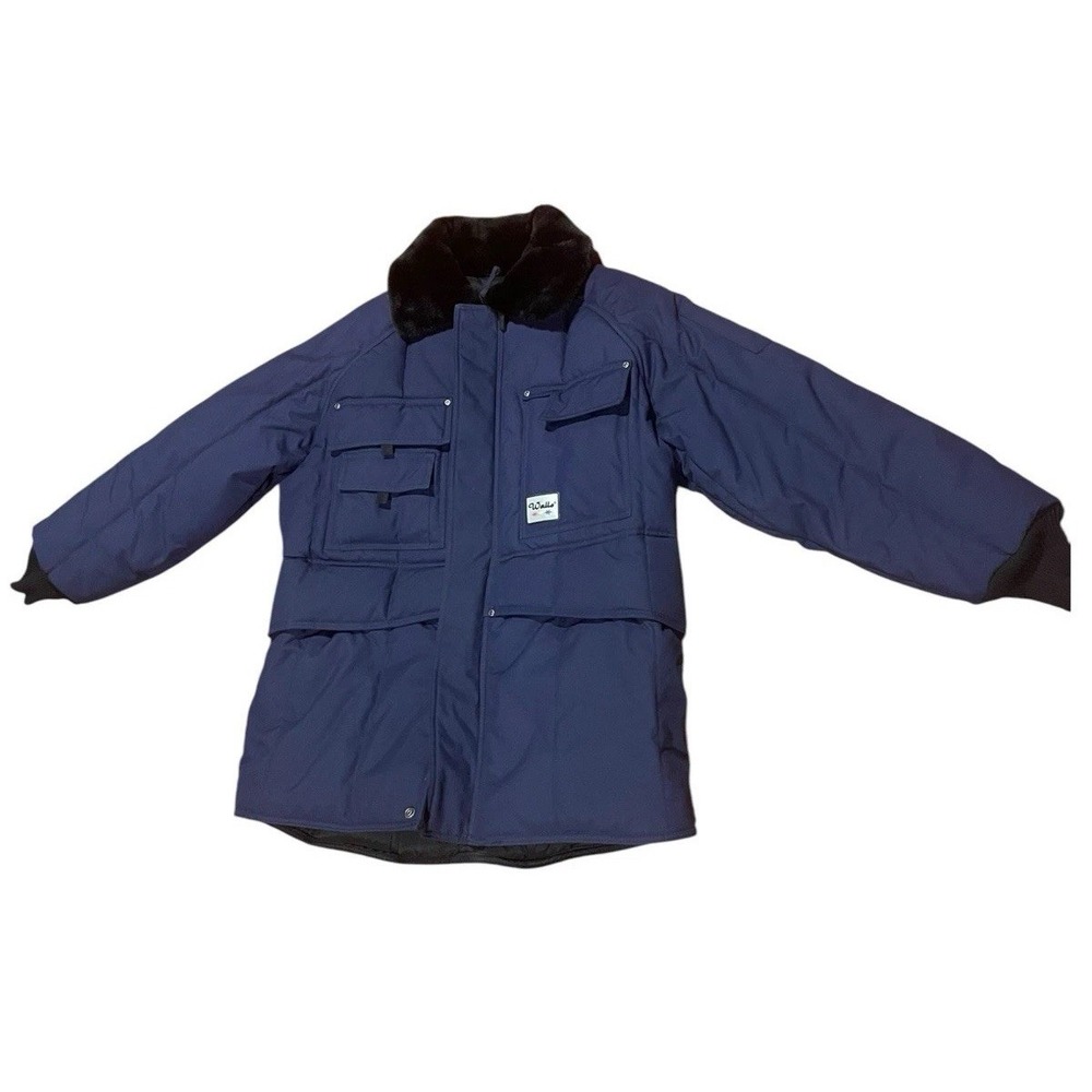 WALLS Polar 10 Coat Mens Large Blue Insulated Jacket Workwear